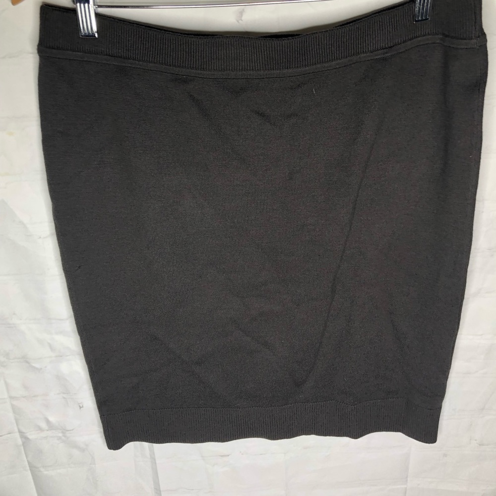 WORTH New York Women's Knit Wool Blend Pull On Pencil Skirt Size Medium Brown